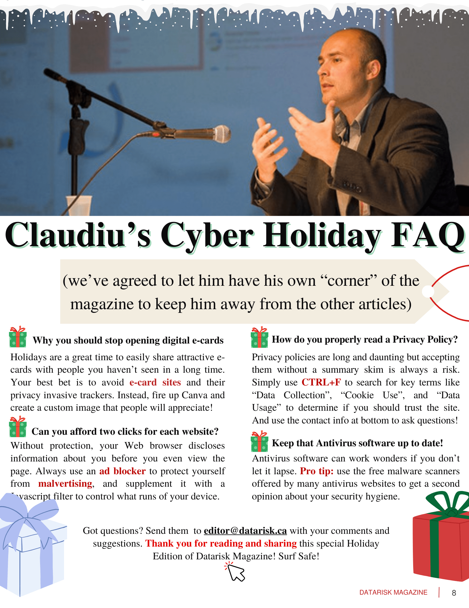 Article 6 Claudius Cyberholiday FAQ