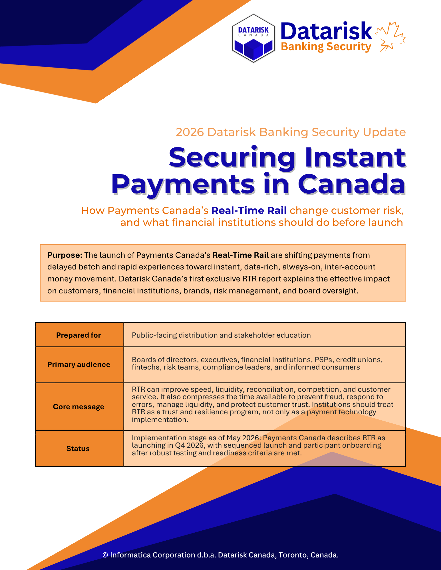 DBS Canada Exclusive RTR Report file download 1 DBS Canada Real Time Rail White Paper